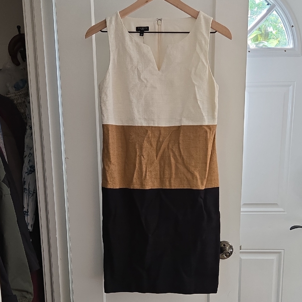 Banana Republic Colorblock Textured Sheath Dress